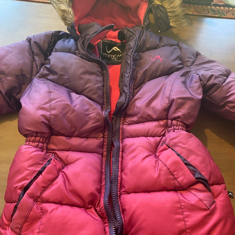 Ombré girls puffer